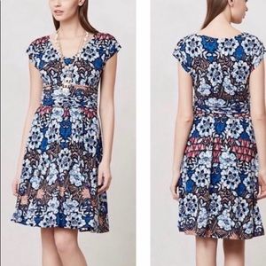 Anthropologie Meadow Rue Gardenia Dress Batik Knit